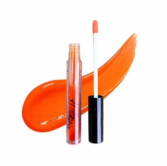Organic Citrus Lip Oil Glittery Drips